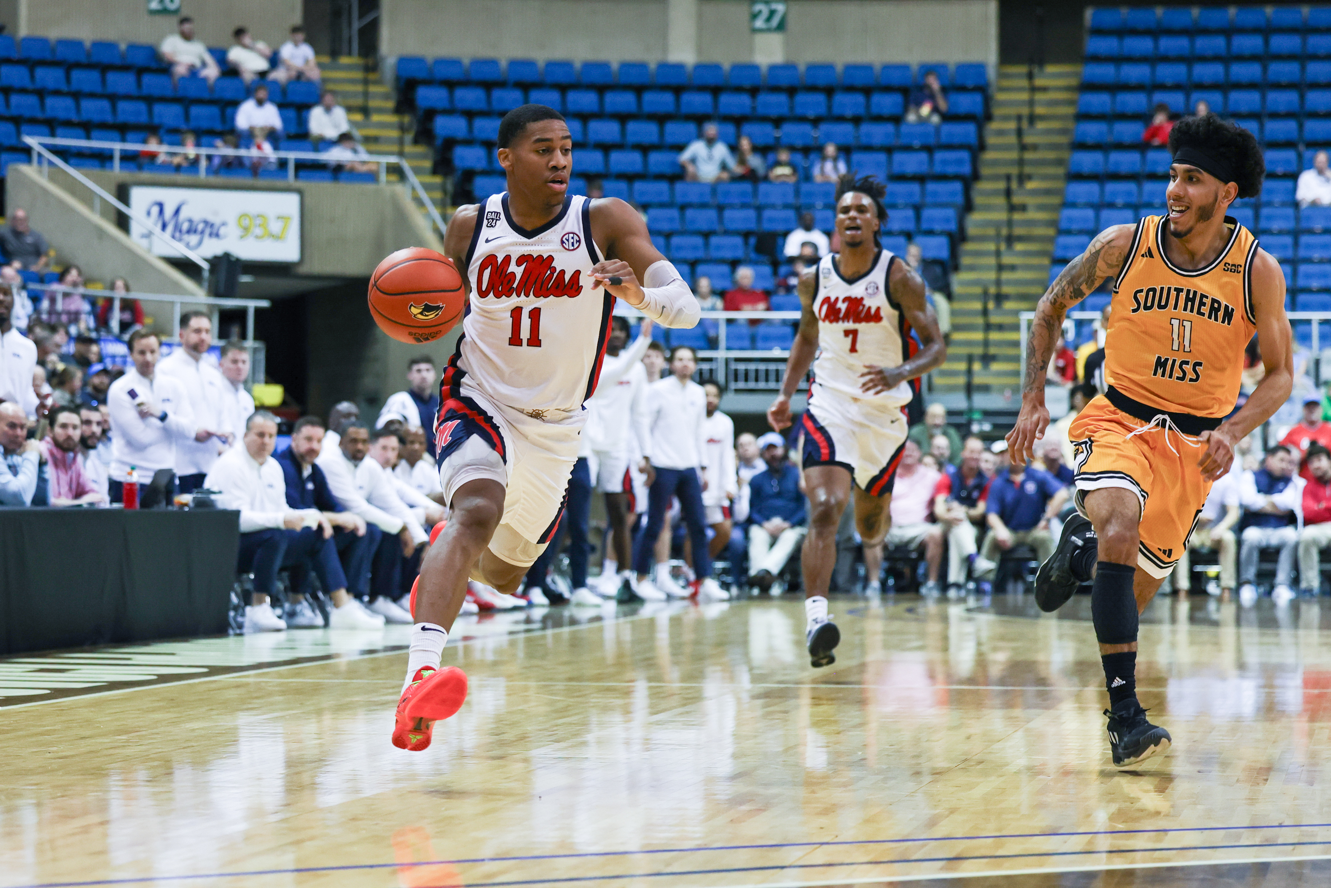 Ole Miss knocks off Southern Miss 89-72 in Ladner’s return to the Gulf Coast