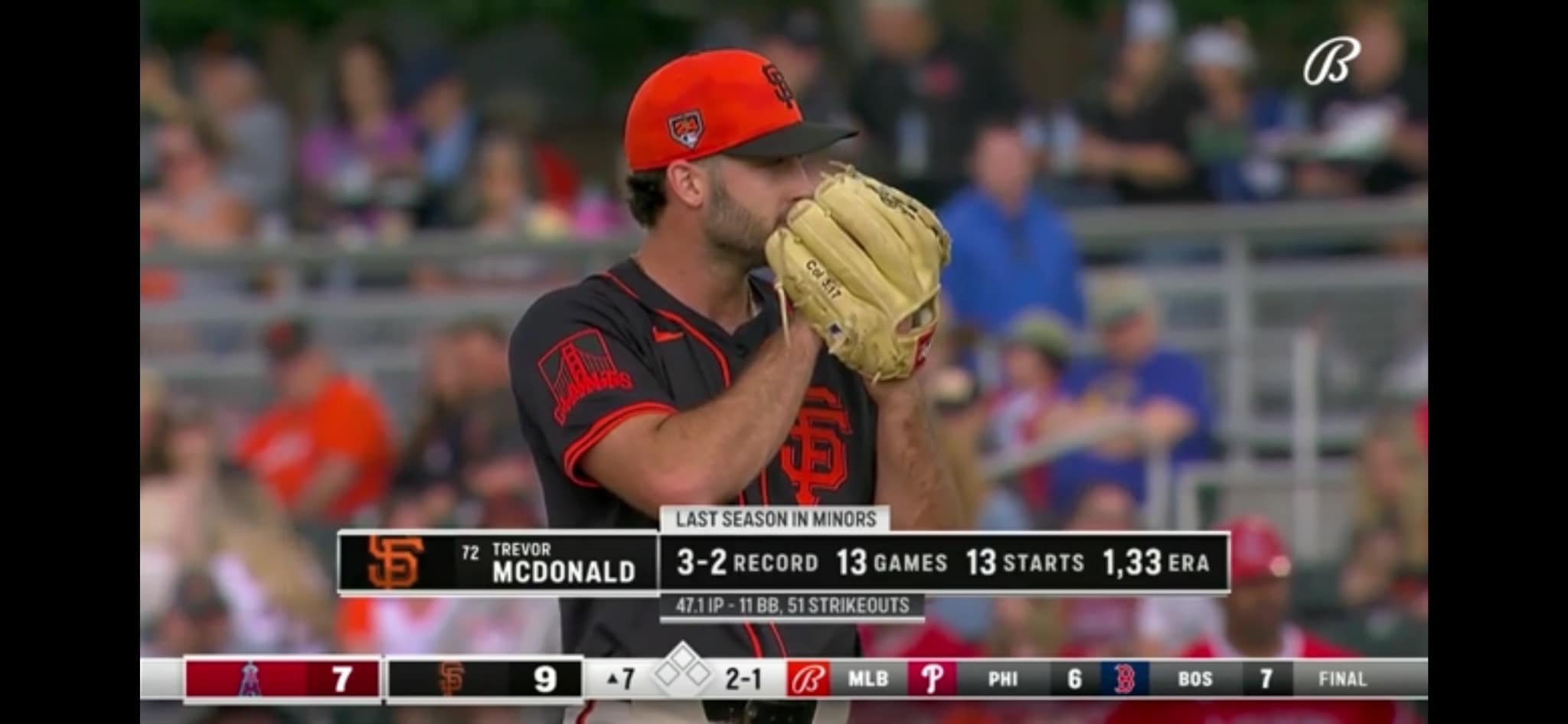 Former George County standout Trevor McDonald continues to climb ladder in San Fran organization