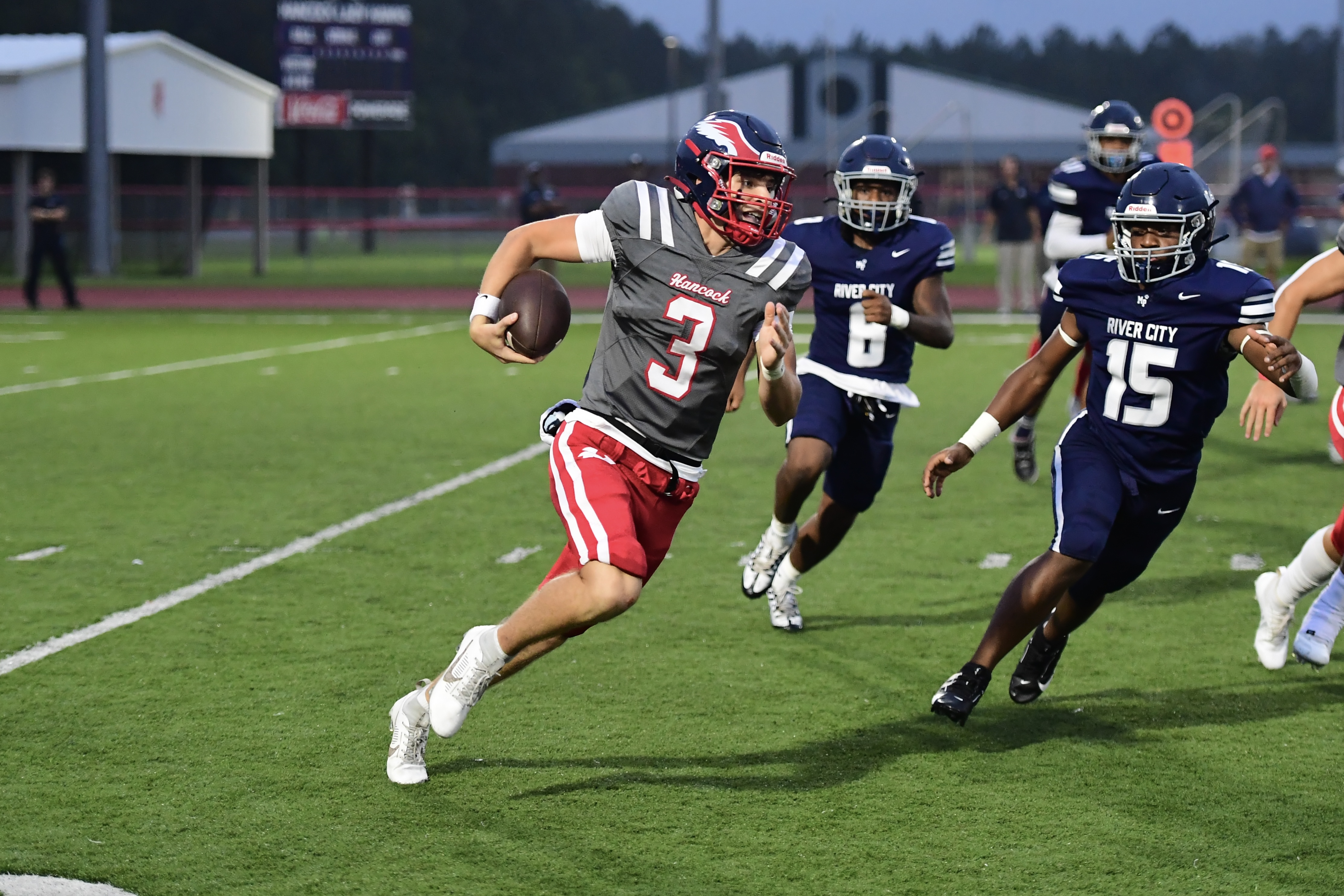 Prep Football: Home-standing Hancock hangs on for 16-6 win over Moss Point Friday night