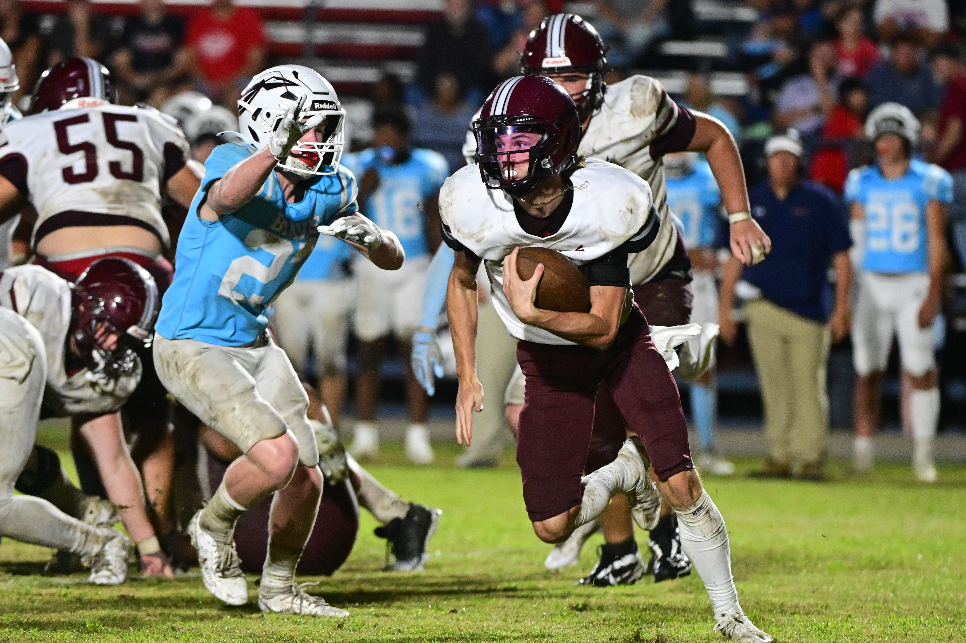 Prep Football Roundup: Long Beach can’t hold on to double digit lead in second half and falls to South Jones in OT