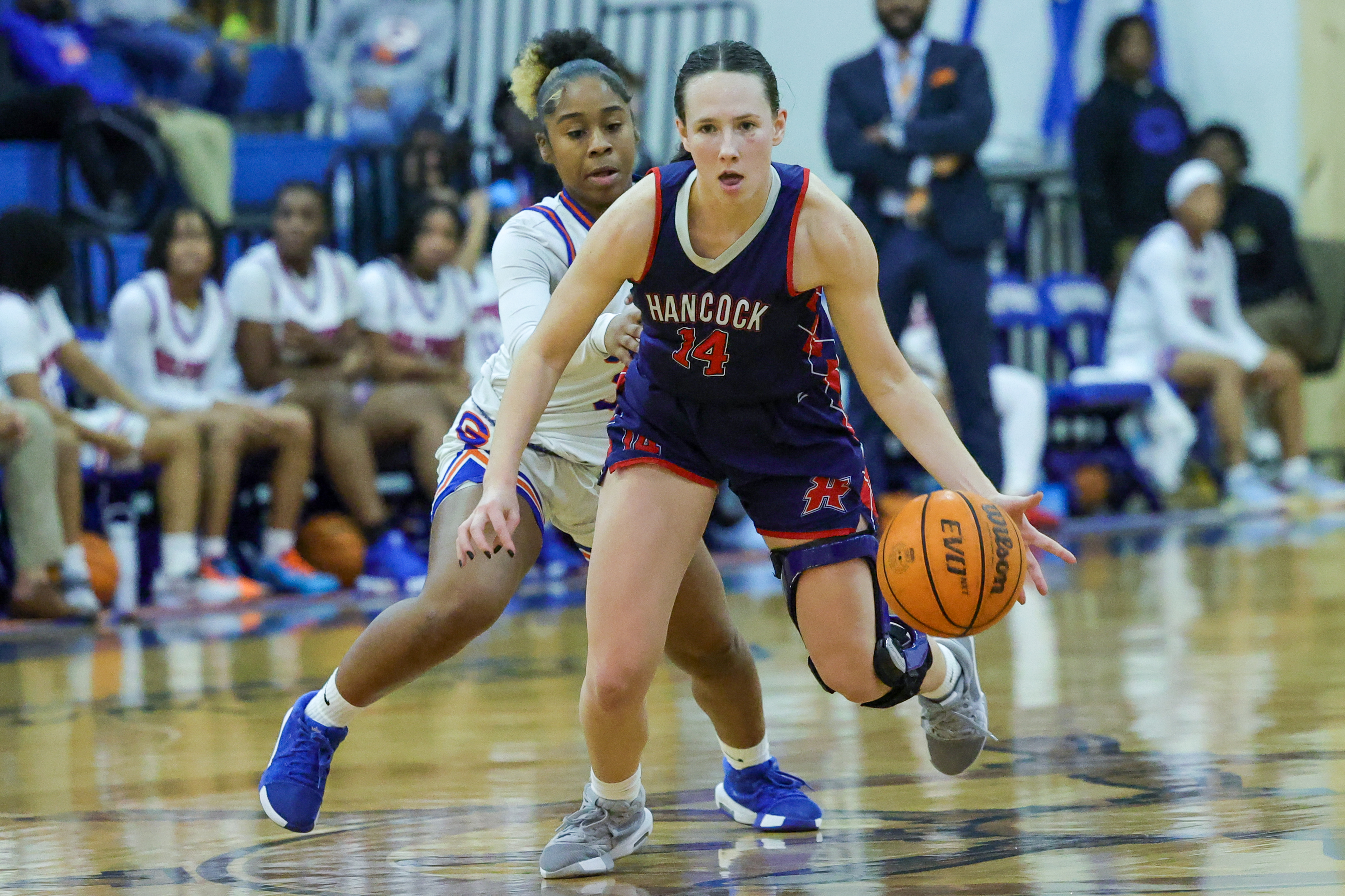 Prep Basketball: Senior standout James finally in the postseason as Hancock hosts Region 4-6A tourney