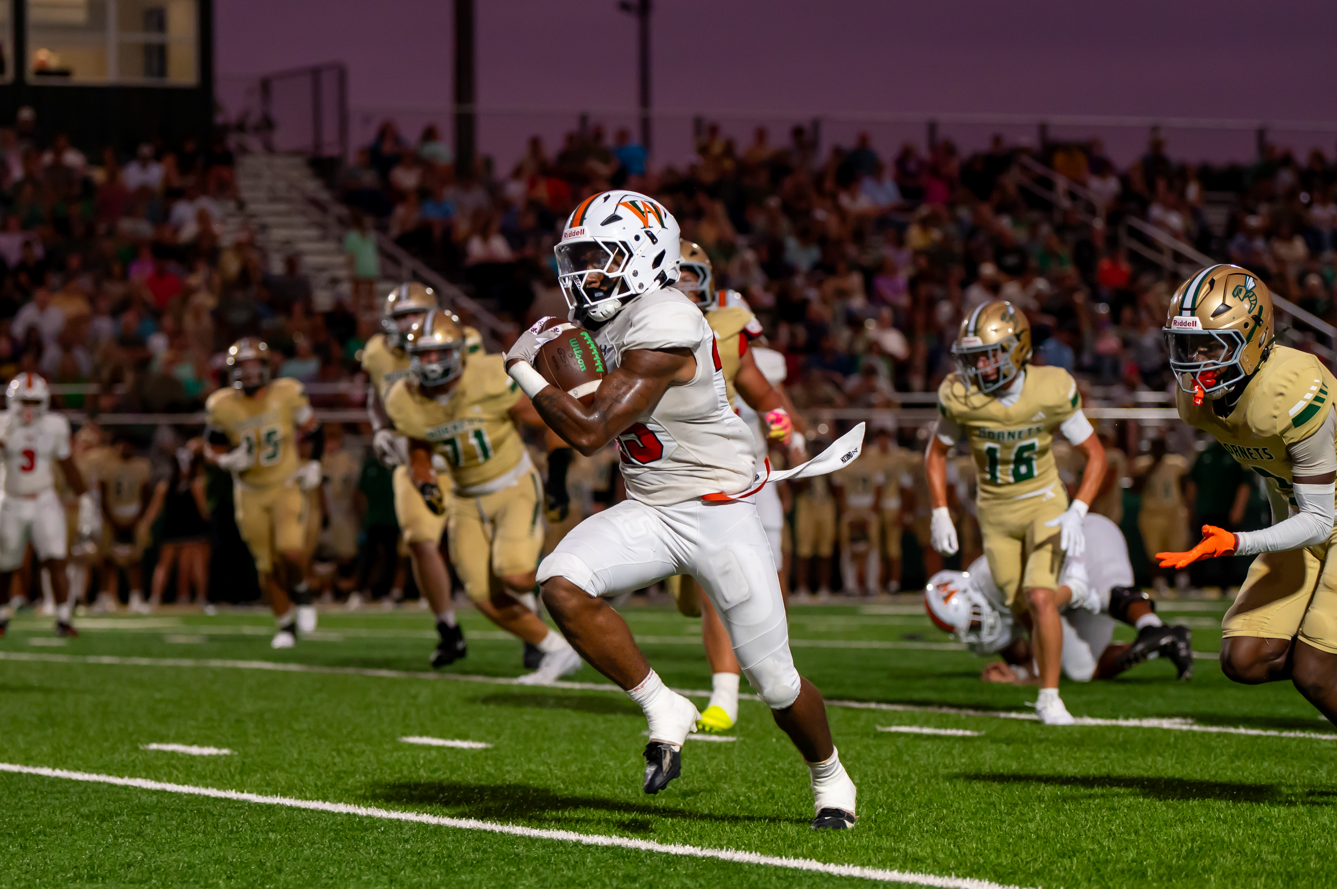 Prep Football: West Harrison standout Stapleton is the “Southern Six Senior Spotlight” sponsored by Burnham Drugs