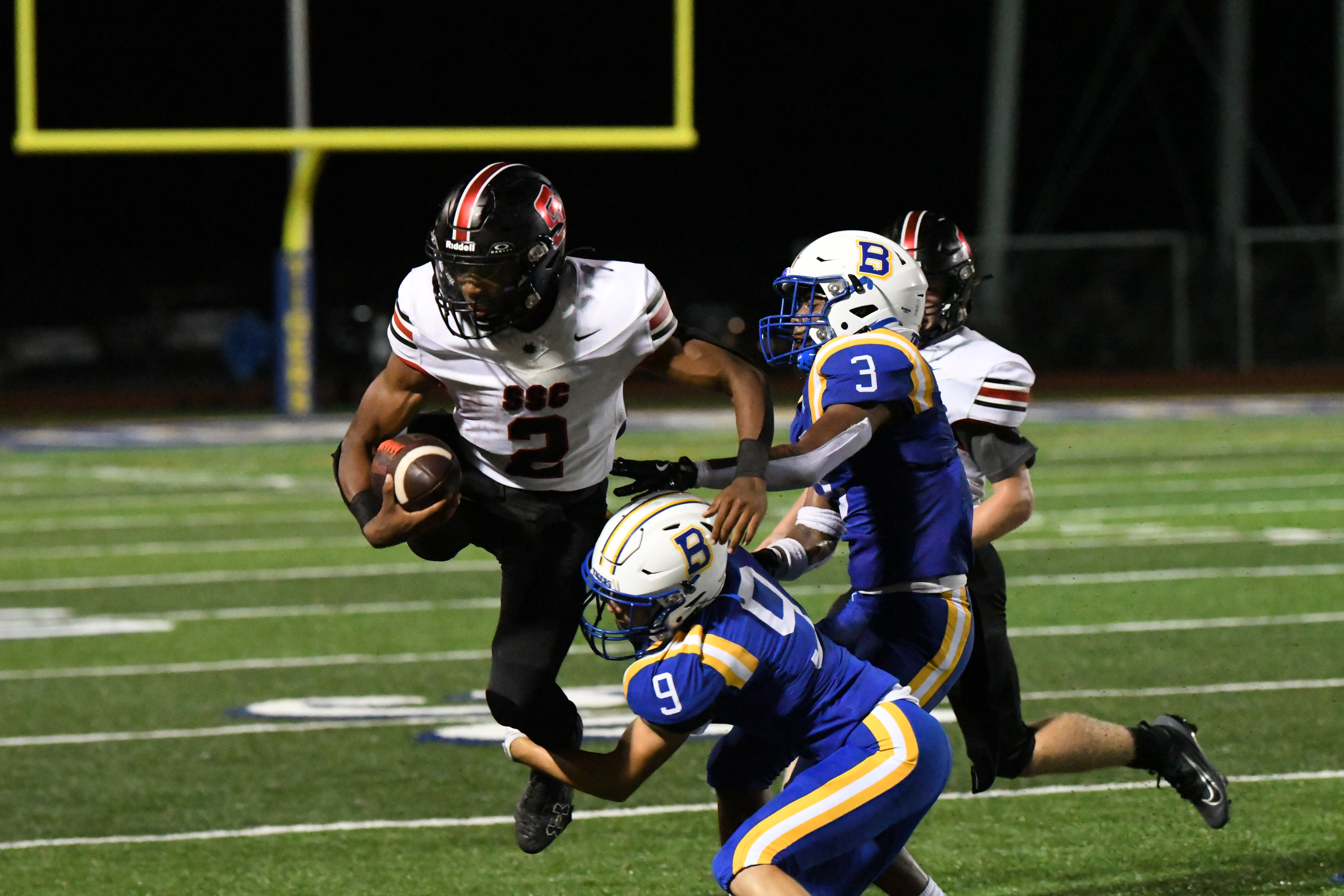 Prep Football: Rocks retain “Crab Trap” with comeback win over Bay High