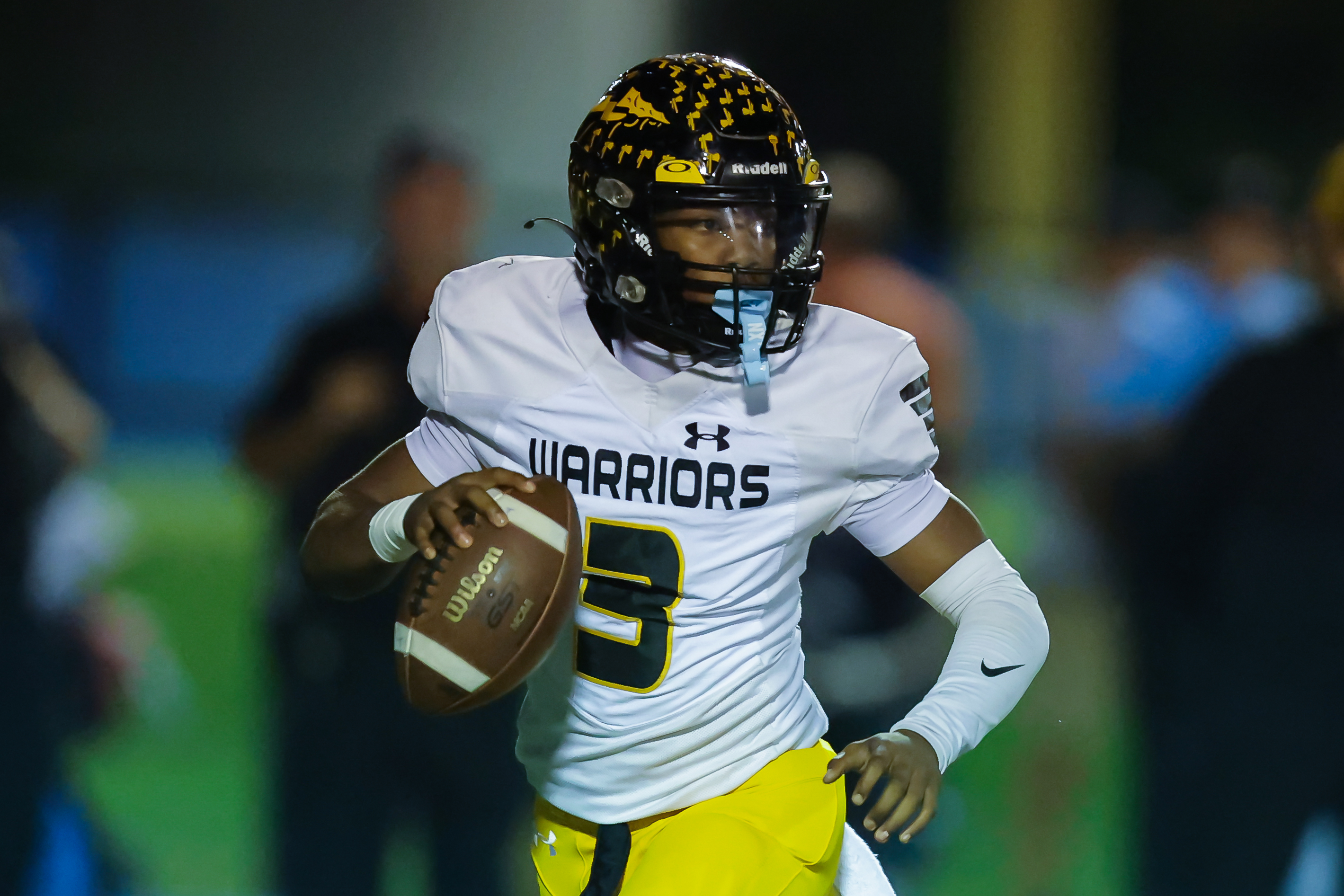 Prep Football: Warrior QB1 Walley gets the “Baria Law Firm Game Ball of the Week”